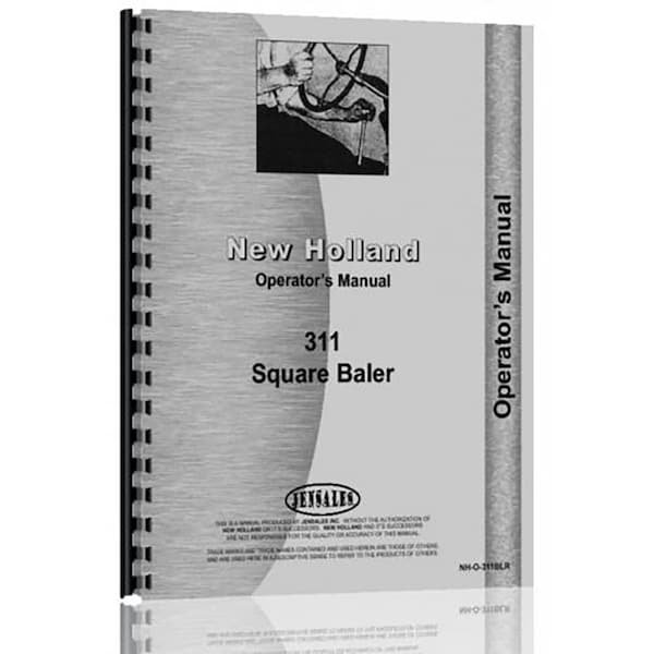 Aftermarket Operators Manual Fits New Holland 311 Models NH-O-311BLR79997 NH RAP79997 - main